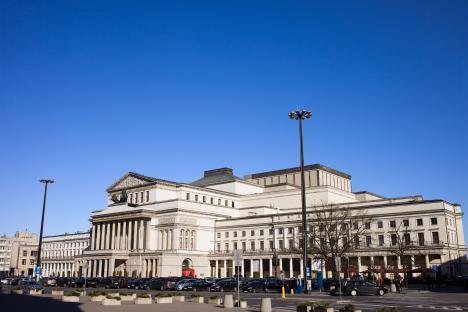 Grand Theater and National Opera in Warsaw, Poland.