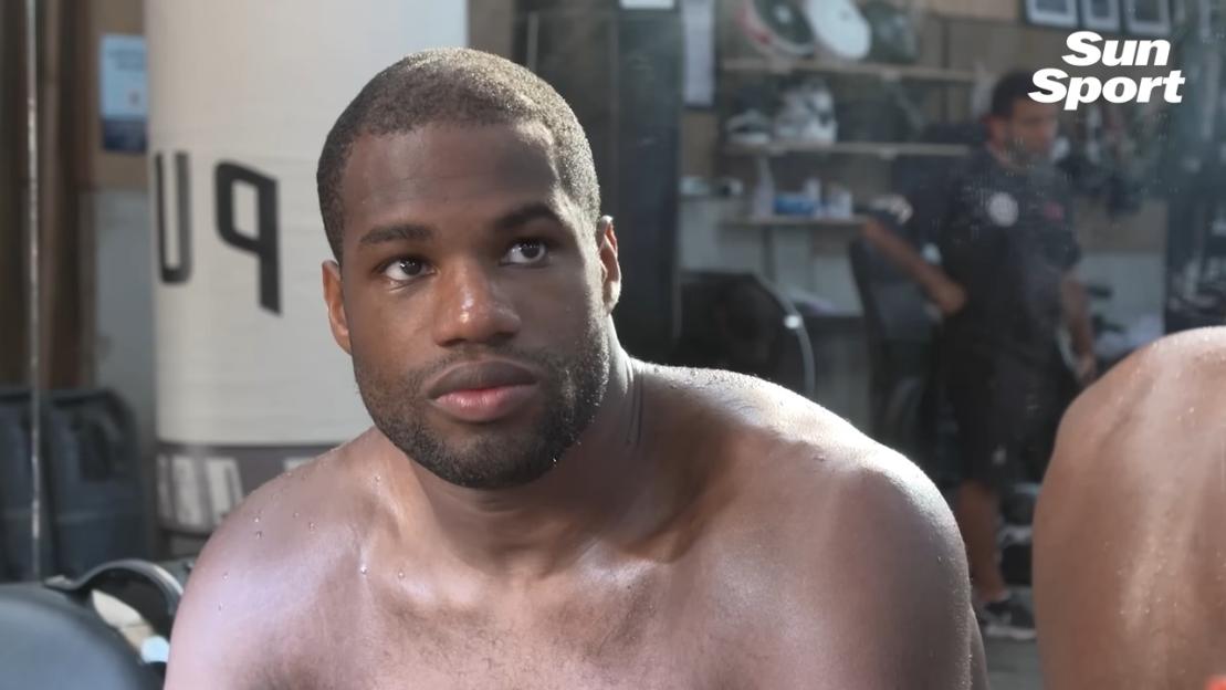 Daniel Dubois in training.
