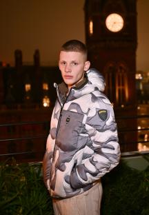 Freddy Brazier at the Blauer FW24 Collection launch.