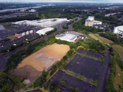 Aerial view of the demolished Wet 'n' Wild site.