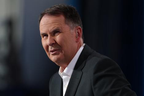 Headshot of Tony Jones, Australian TV sports presenter and journalist.