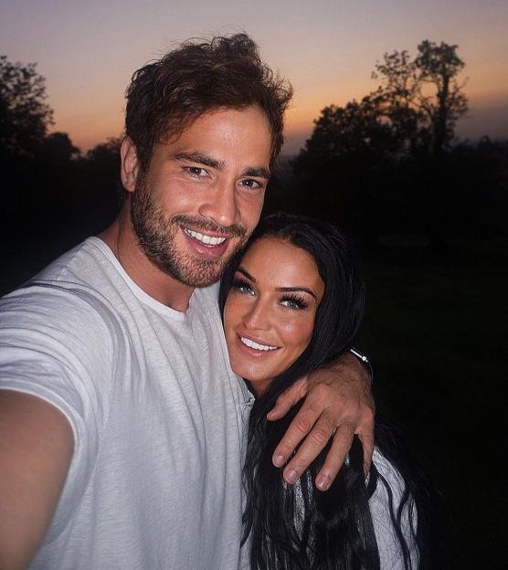 Danny Cipriani with his fiancée Victoria Rose.