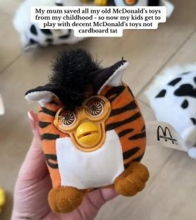 Collection of vintage McDonald's Happy Meal toys.