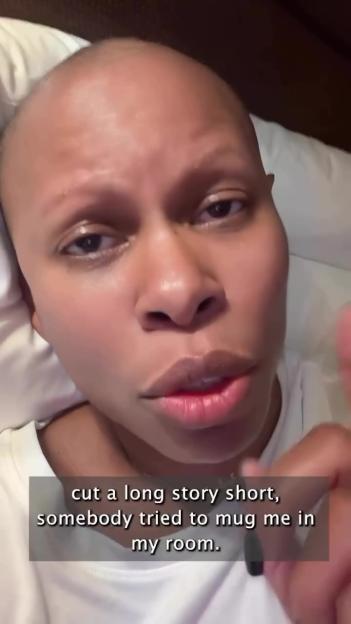 Skin from Skun Anansie describing a mugging attempt in her hotel room.