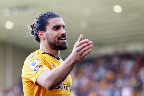 Ruben Neves of Wolverhampton Wanderers reacts after being substituted.