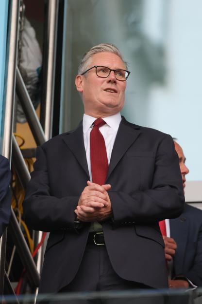 Sir Keir Starmer at a sporting event.