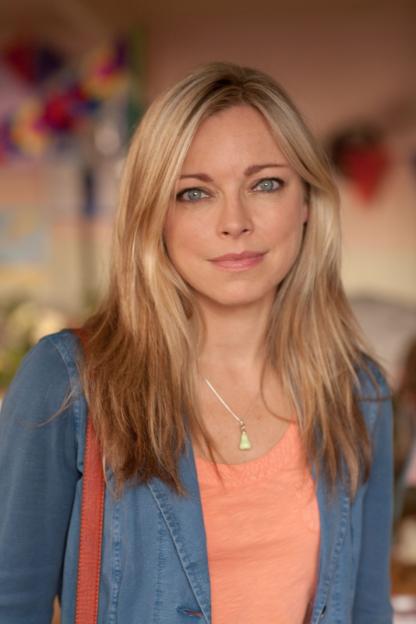 Gemma, from the TV show *Me And Mrs Jones*, wearing a denim jacket.
