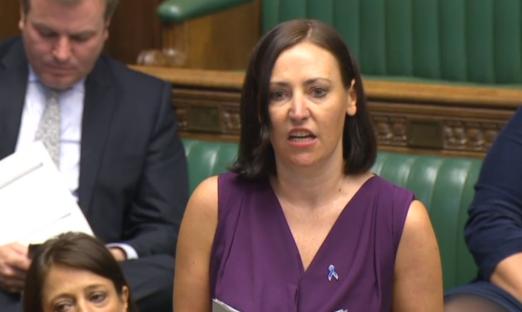 MP Vicky Foxcroft giving a speech in the House of Commons.