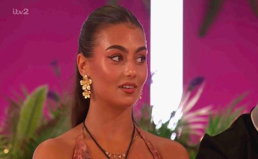 Maya Jama on Love Island.