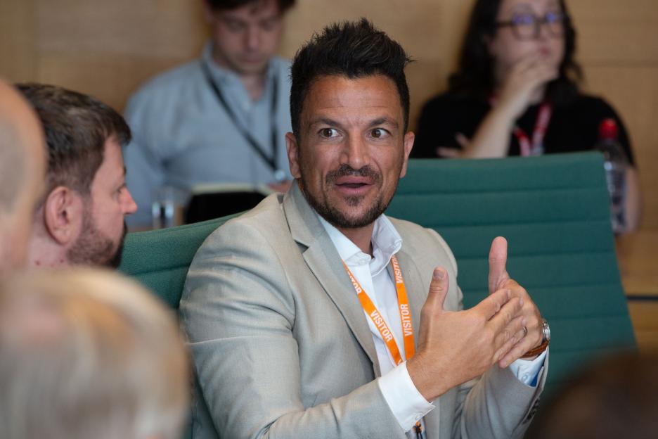 Peter Andre at the Nordoff Robbins O2 Silver Clef Awards.