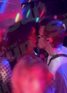 Harry Styles kissing Olivia Dean at Glastonbury.