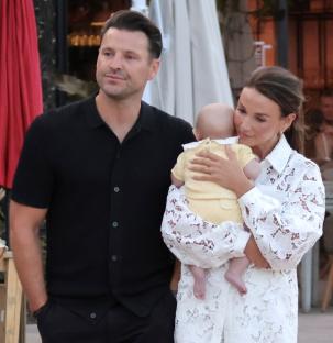 Michelle Keegan and Mark Wright with their baby daughter.