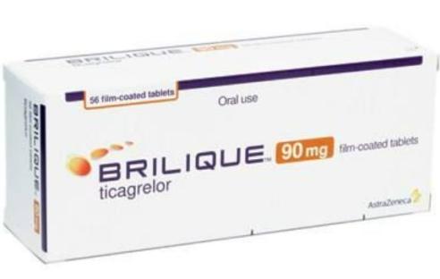 Brilique 90mg ticagrelor tablets.