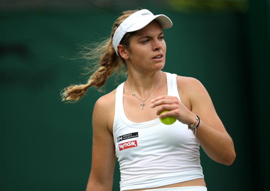 Caty McNally of the U.S. at Wimbledon.
