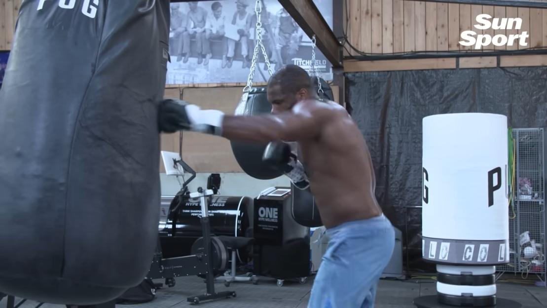 Daniel Dubois boxing training.
