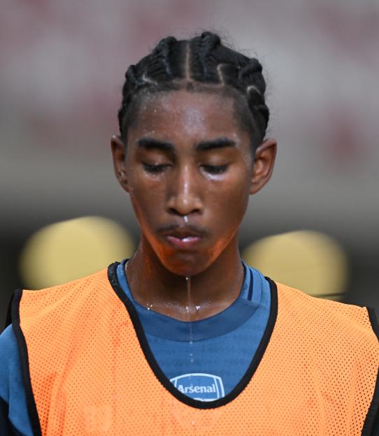Marli Salmon of Arsenal during a training session.