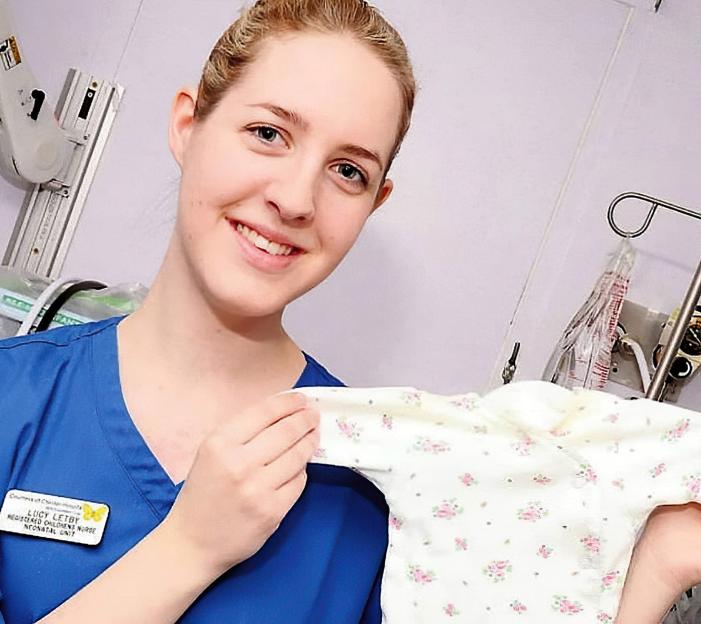 Lucy Letby, a nurse accused of murdering seven babies, on trial.