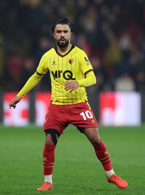 Imran Louza of Watford FC in a soccer match.