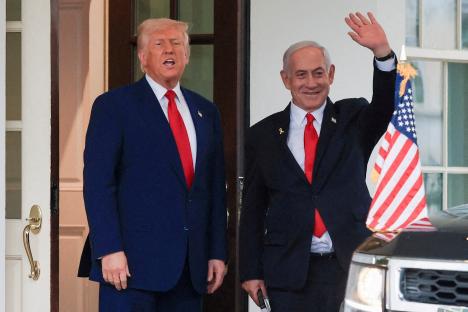President Trump and Prime Minister Netanyahu at the White House.
