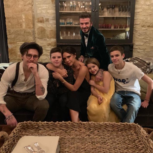 The Beckham family portrait.