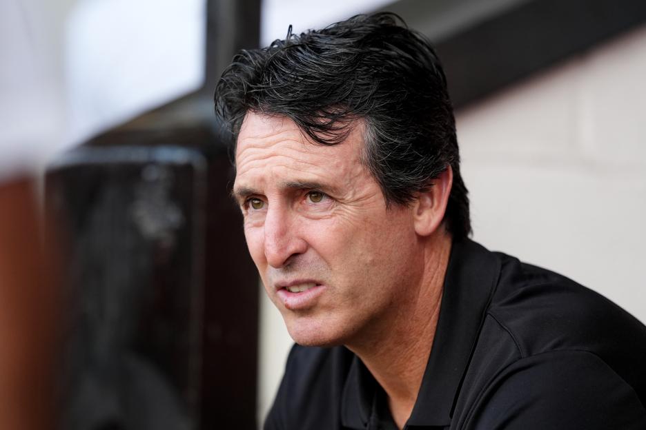 Unai Emery, Aston Villa manager.