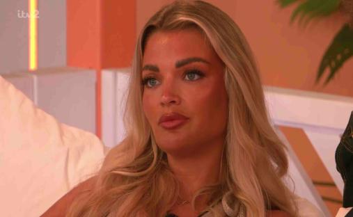 Helena and Harry from Love Island discussing their relationship.