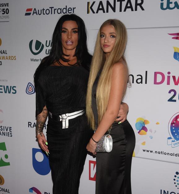 Katie Price and Princess Andre at the National Diversity Awards.