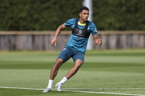 Zain Silcott-Duberry of Bournemouth in training.
