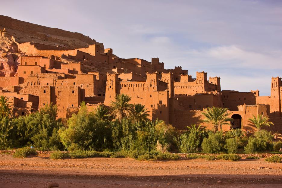 Ait Benhaddou kasbah, a UNESCO World Heritage site in Morocco.