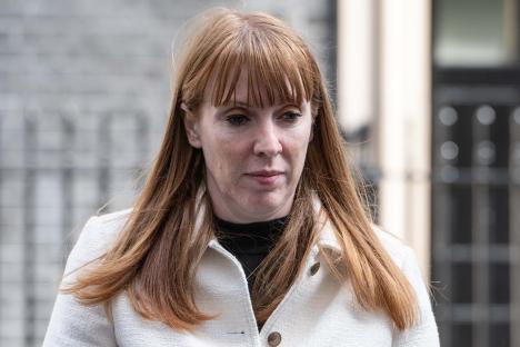 Angela Rayner leaving 10 Downing Street.
