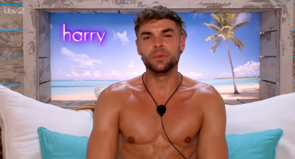 Screenshot of Harry from Love Island.