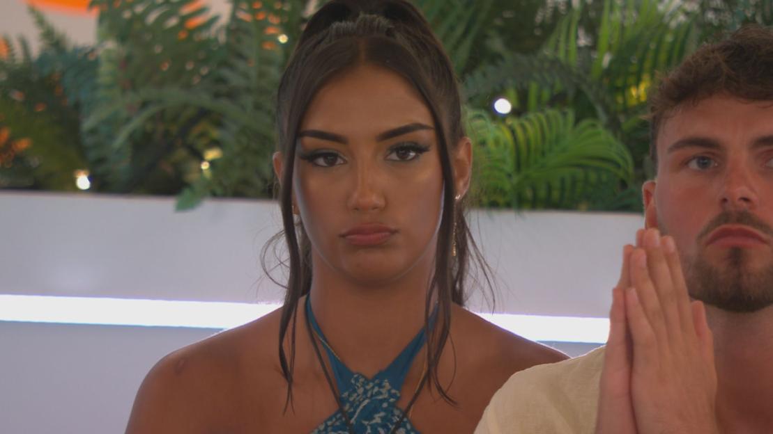 Shakira Khan and Ty Isherwood on Love Island.