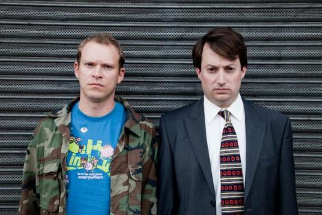David Mitchell and Robert Webb in The Peep Show.