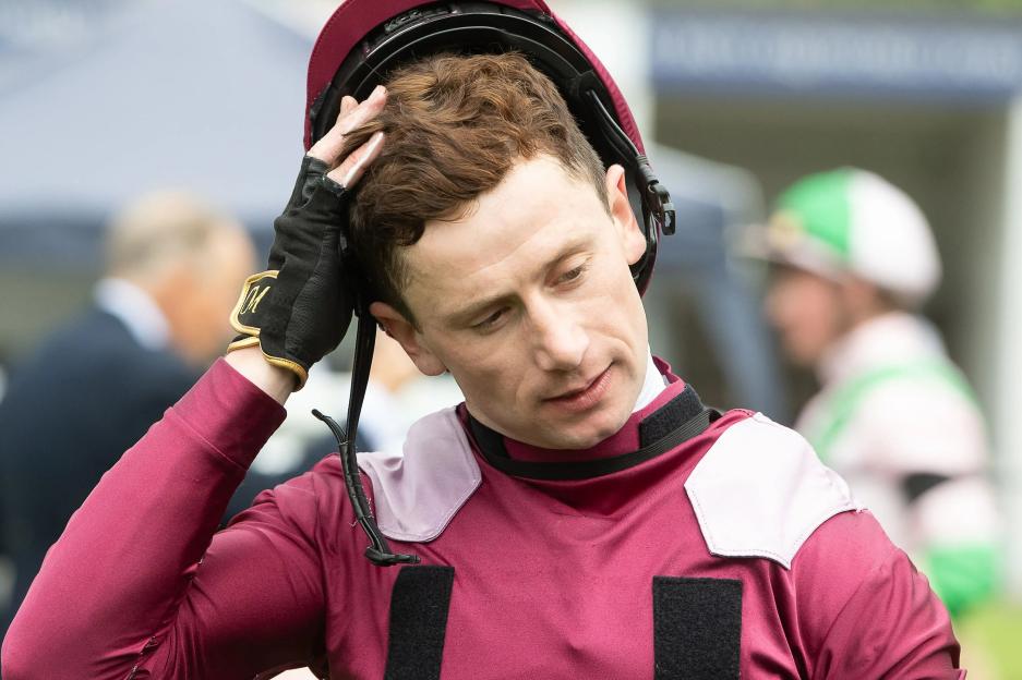 Jockey Oisin Murphy in the winners' enclosure.