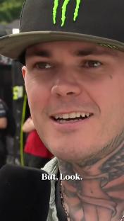Tai Woffinden in an interview, discussing injuries.