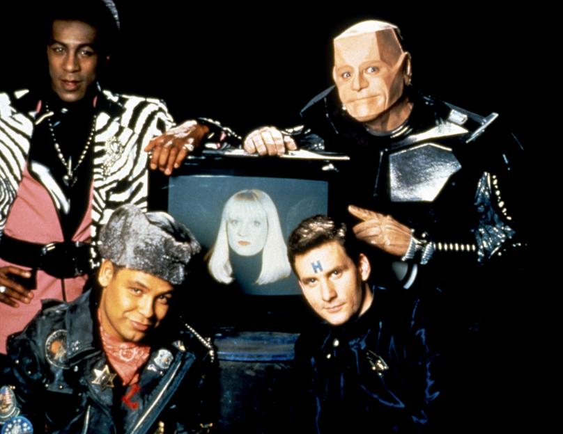 Red Dwarf cast photo.