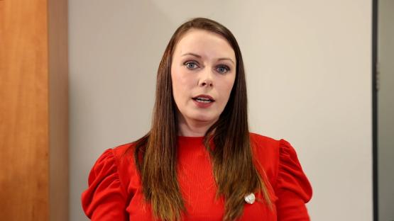 Emma Childerley speaking about the unsolved murder of her father.