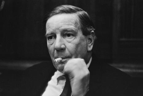 Kim Philby being interviewed.