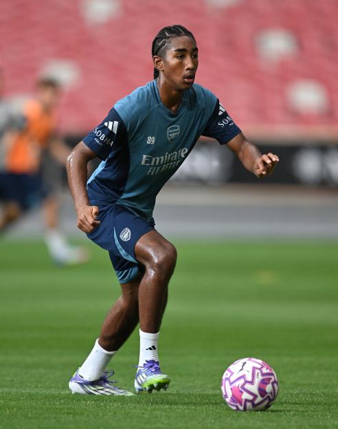 Marli Salmon of Arsenal during a training session.