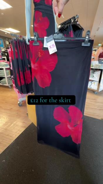£12 floral skirt.