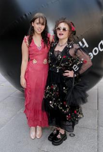 Nell Burton and Helena Bonham Carter at the Royal Academy of Arts Summer Exhibition Preview Party.