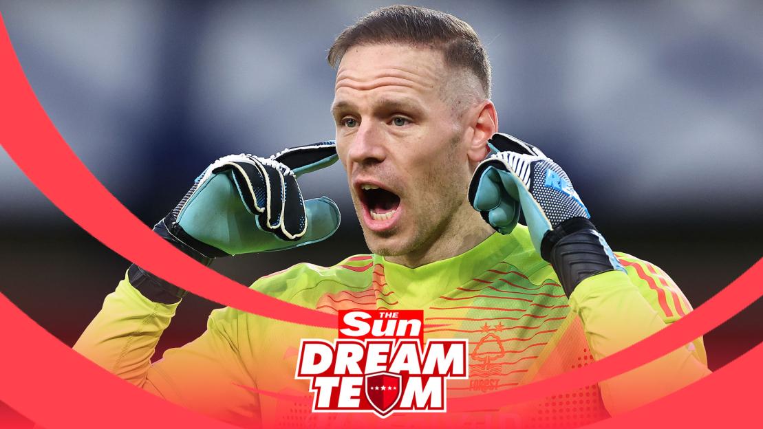 Goalkeeper in Dream Team uniform.