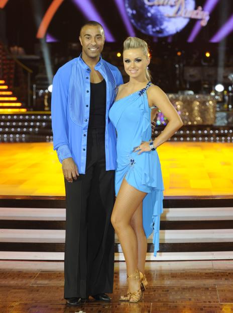 Colin Jackson and Ola Jordan, dancers on Strictly Come Dancing.