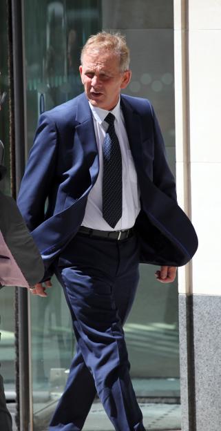 Adam Scott outside the High Court.