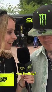 Tai Woffinden in an interview after a crash, saying he's happy to be alive.