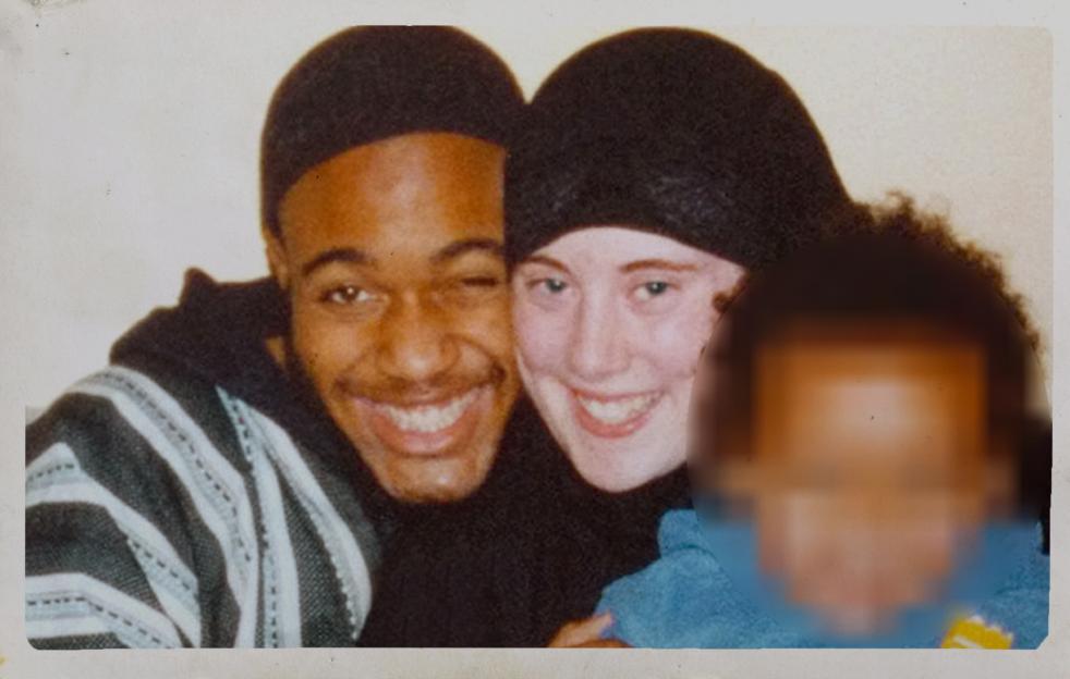 Photo of Germaine Lindsay and Samantha Lewthwaite with a child.