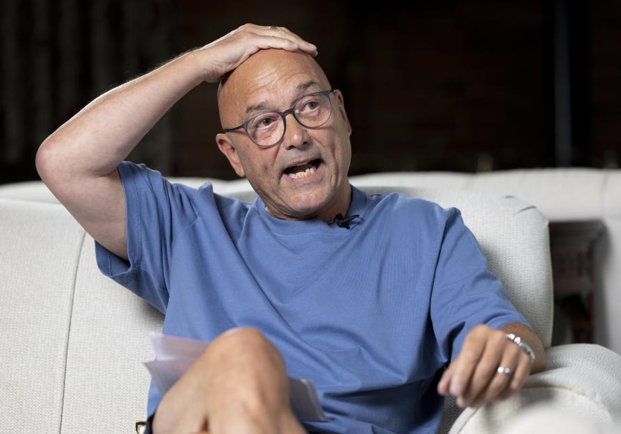 Gregg Wallace in an interview at his home.