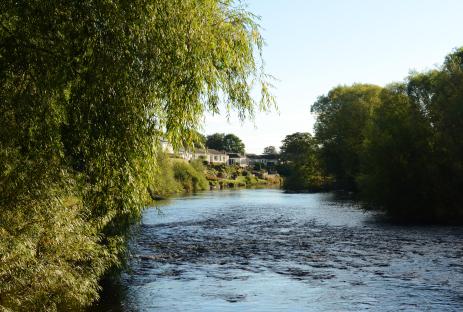 River Tees in Gainford, County Durham, UK.