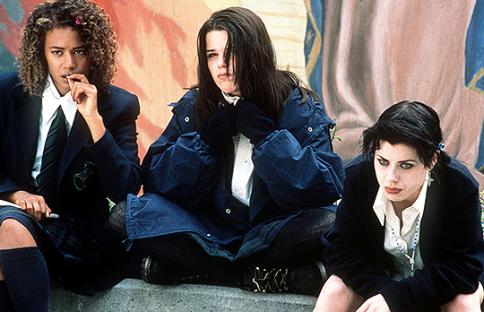 Rachel True, Neve Campbell, and Fairuza Balk in The Craft.