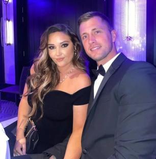 Jacqueline Jossa and Dan Osborne at an event.